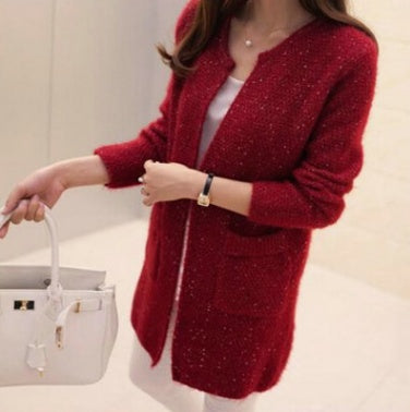 Sweater knit cardigan